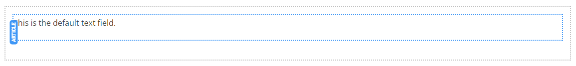 added Article element