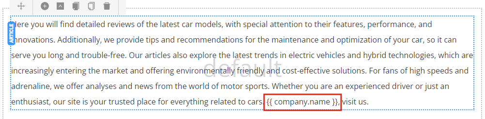 example of a snippet